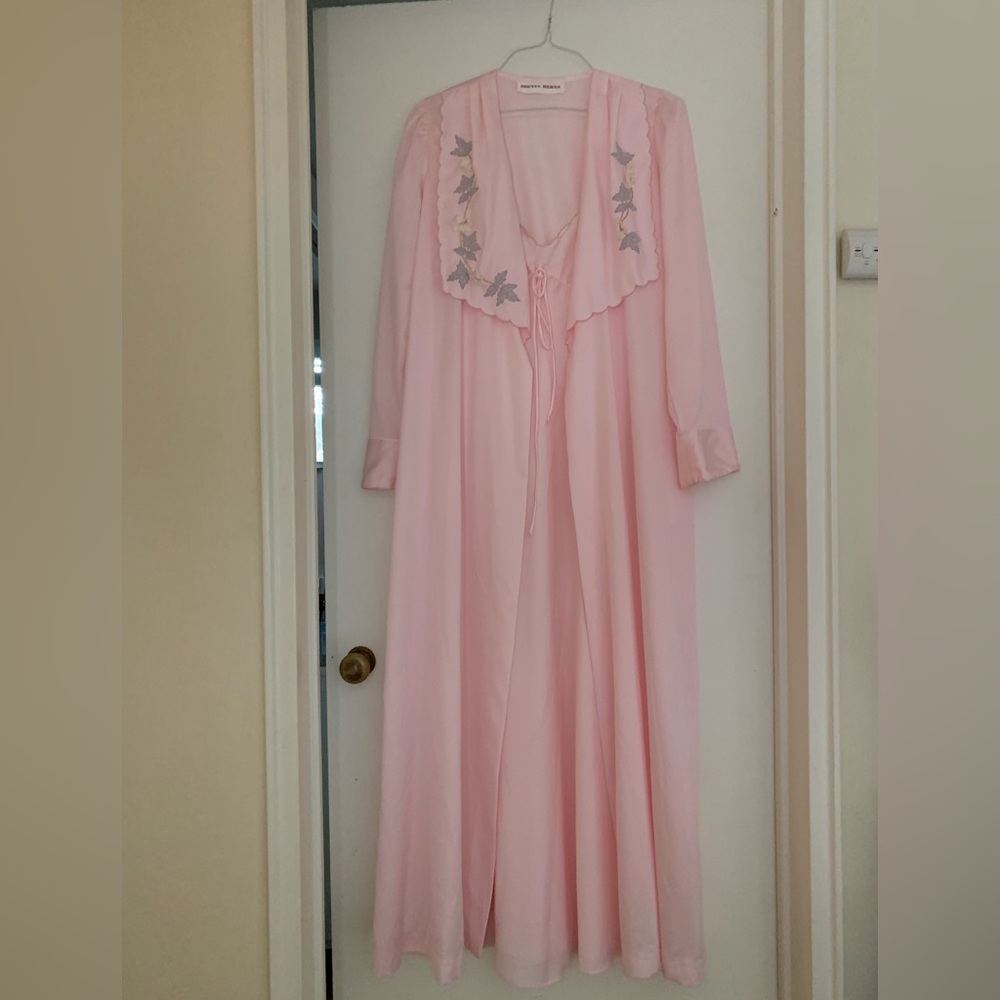 Vintage Camisole Nightgown with Robe